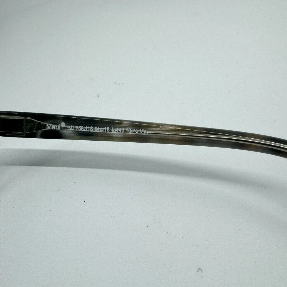 Maui Jim Honi MJ758-11S Sunglasses Gray Cat Eye Frame 54-18-140 Italy H10996‎